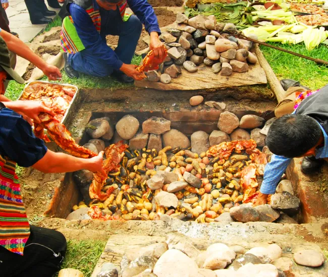 Sacred Valley Pachamanca Culinary Experience | Conde Travel Adventures Authentic Andean Pachamanca cooking experience in the Sacred Valley of the Incas | Conde Travel Adventures