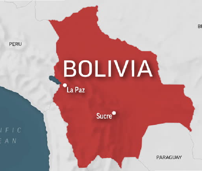 Bolivia Map with La Paz and Sucre | Conde Travel Adventures Map of Bolivia showing La Paz and Sucre cities | Conde Travel Adventures